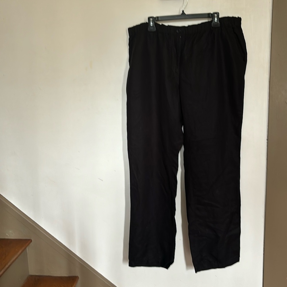 Eileen Fisher, linen pants, size 16W.